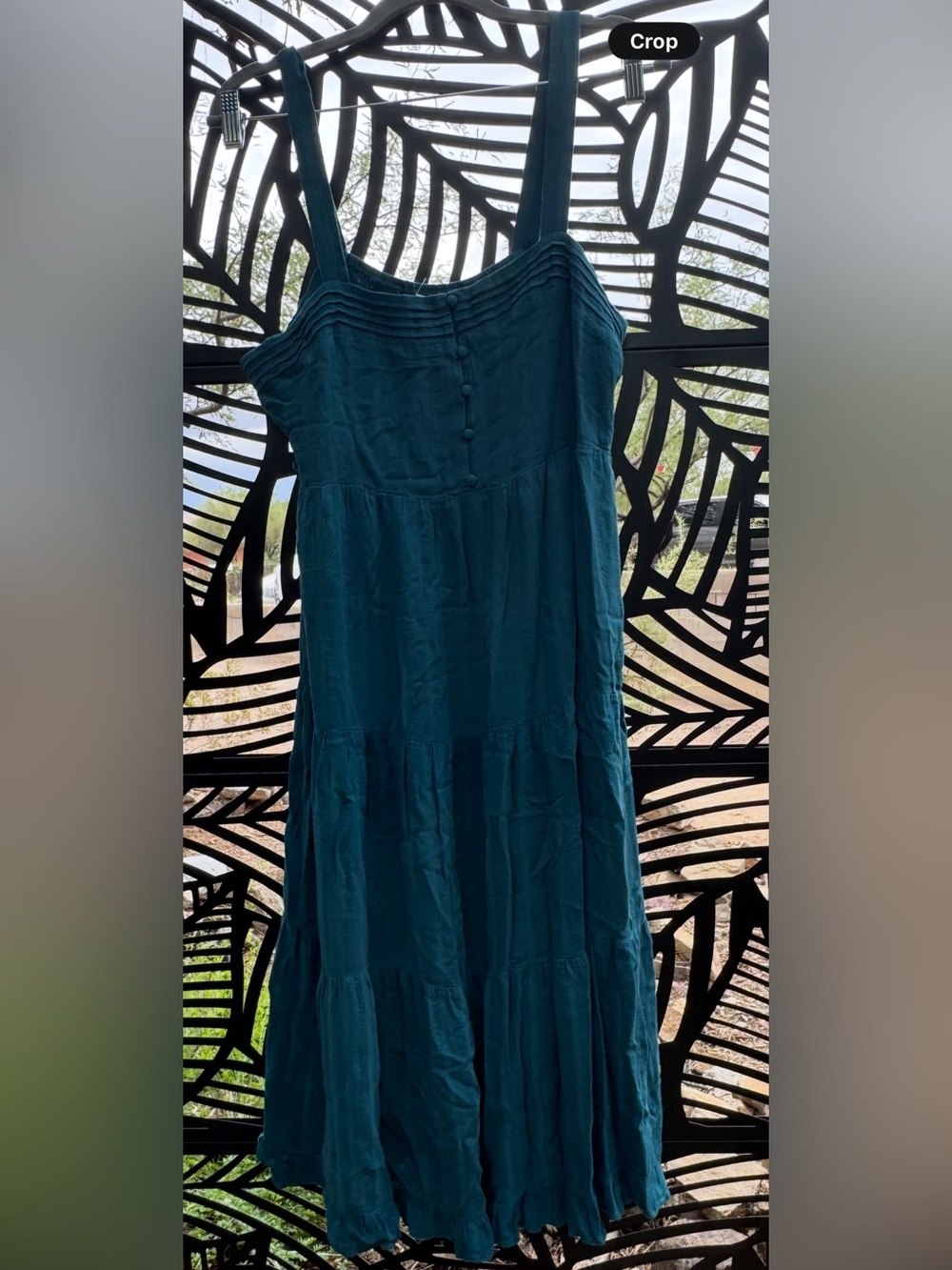 Treasure & Bond Stunning Teal Tiered Cami Midi Dress ✨ EUC